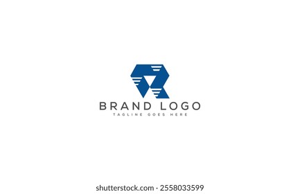 R logo design vector template design for brand