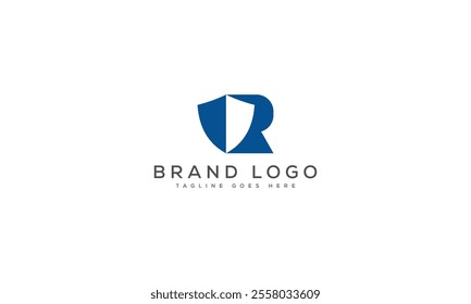 R logo design vector template design for brand