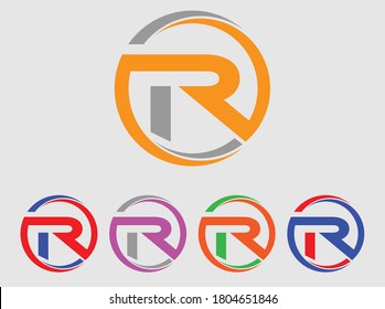 R logo design,New R logo design. new company logo design, R geometric logo design ,Letter logotype. Colorful overlay vector icon, multiple colourful r vector design