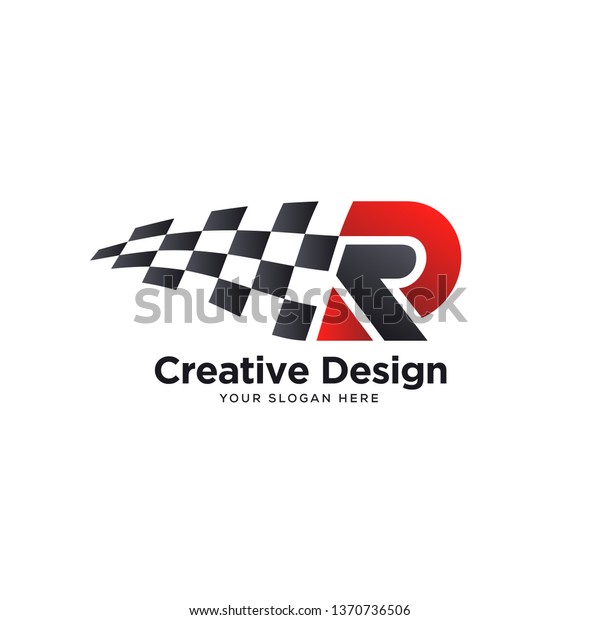 R logo\
designs vector, tech pixel logo\
template