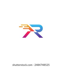 R logo with fast arrow movement