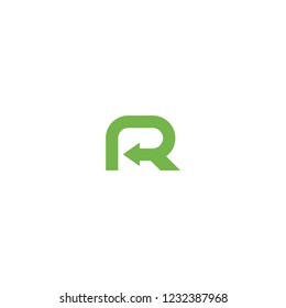 R logo house vector symbol
