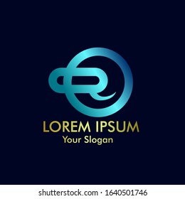 R logo icon for business company
