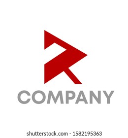 R logo icon design template sign