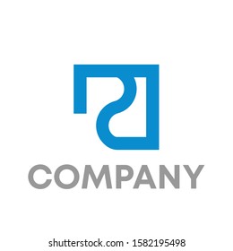 R logo icon design template sign