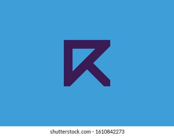 R logo icon design template