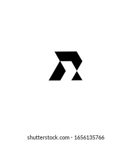 R logo icon design vector