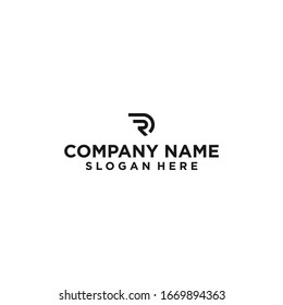 r logotipo icono diseño vectorial
