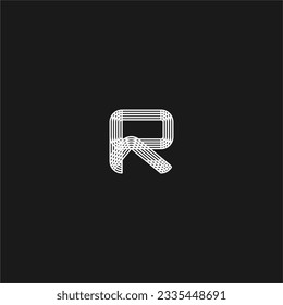 R logo icon vector template