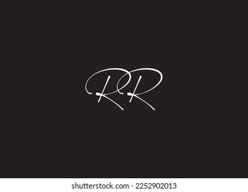 R R Logo initial letter design template logo design