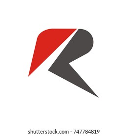R logo initial letter design template vector