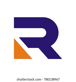 R logo initial letter design template vector illustration