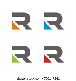 R logo initial letter design template vector illustration