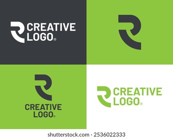 R logo latter logo design