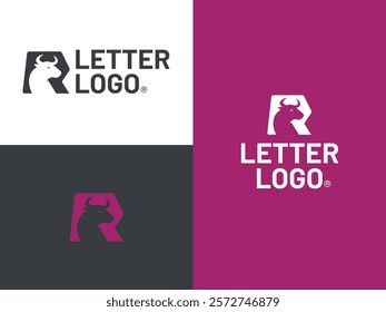 R logo latter logo design