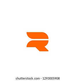 R logo letter R initial R combination IT technonolgies