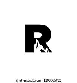 R logo letter R initial R combination IT technonolgies
