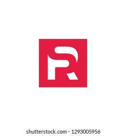 R logo letter R initial R combination IT technonolgies