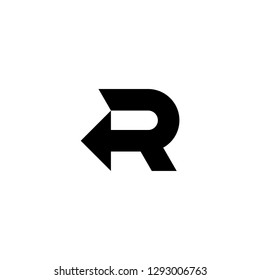 R logo letter R initial R combination IT technonolgies