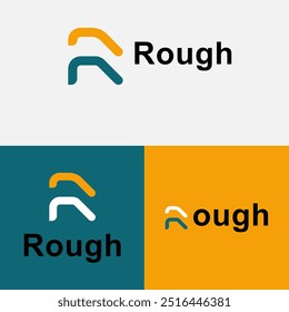 Logotipo R letra R combinación inicial R tecnologías de TI
