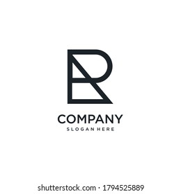 R logo with line art concept type R7, luxury, corporate, expensive, clean, company