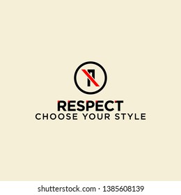 R logo with modern style