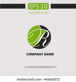R logo. monogram logo. abbreviation