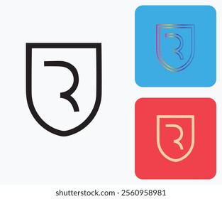 R Logo, R Monogram,  Letter R Logo, Creative Icon, Modern, Vector