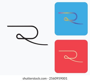 R Logo, R Monogram,  Letter R Logo, Creative Icon, Modern, Vector