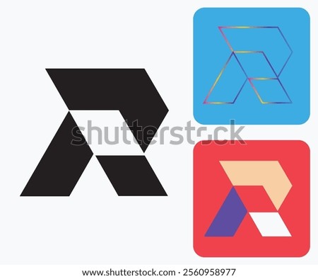 R Logo, R Monogram,  Letter R Logo, Creative Icon, Modern, Vector