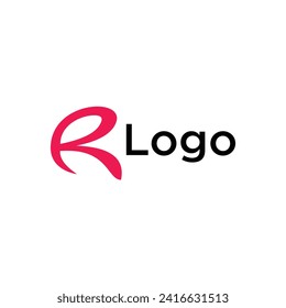 R logo with a simple modern design concept for brand identity