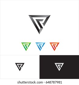 R Logo Template Design Vector