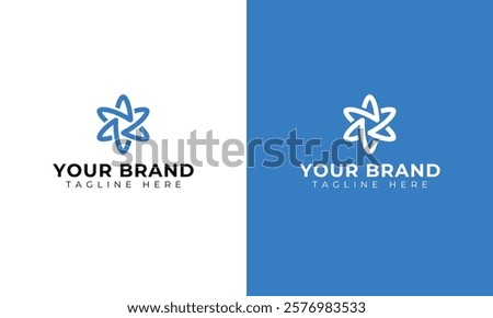 R logo template with physics light template