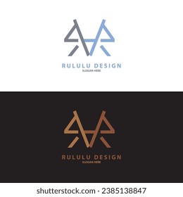 R logo vector design with adobe illustrator