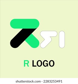 R Logo Vector design template