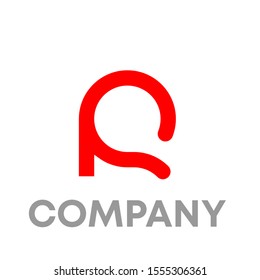 R logo vector design unique simple sign