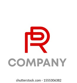 R logo vector design unique simple sign