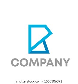 R logo vector design unique simple sign