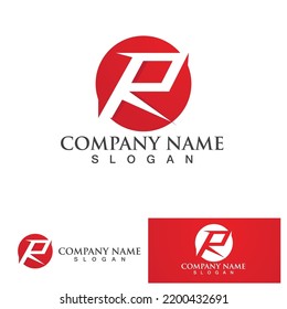 R Logo  vector illustration icon 