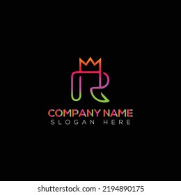 R logo vector illustration template