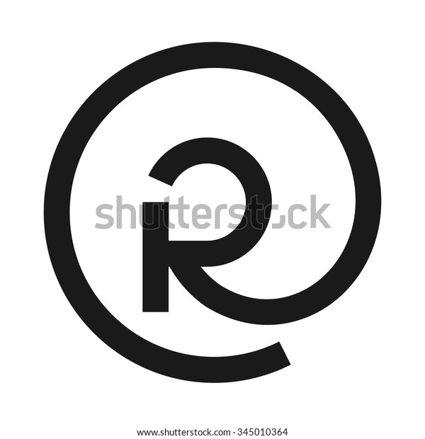 R Logo Vector Letter R Forming Stock Vector (Royalty Free) 345010364