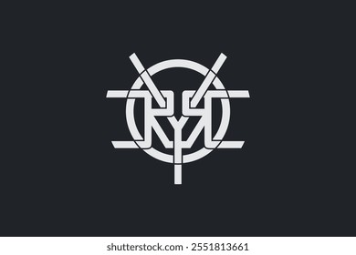 R logo vector modern rounded shape.