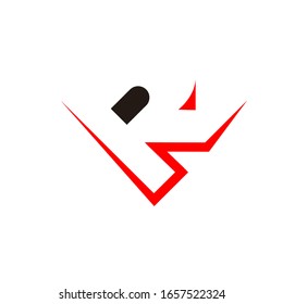 r logo vector modern template