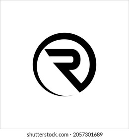 R logo vector template sign