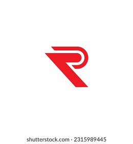 R logo vektor template desain