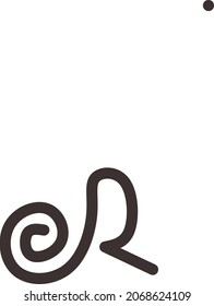 R-Logos-Symbol, inspiriert durch das Wort R