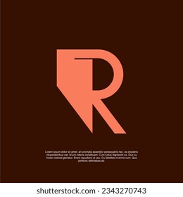 r logotipos. con un estilo sencillo, limpio y moderno