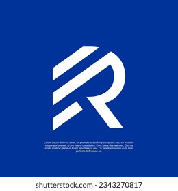 r logotipos. con un estilo sencillo, limpio y moderno