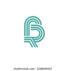 R logotype abstract, line drawings and flat colors, modern logos for business and industrial logos, vector logo templates, web, brand logos, media and technology