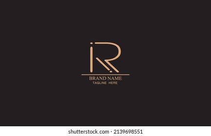 Ilustración de logotipo R Icono abstracto 